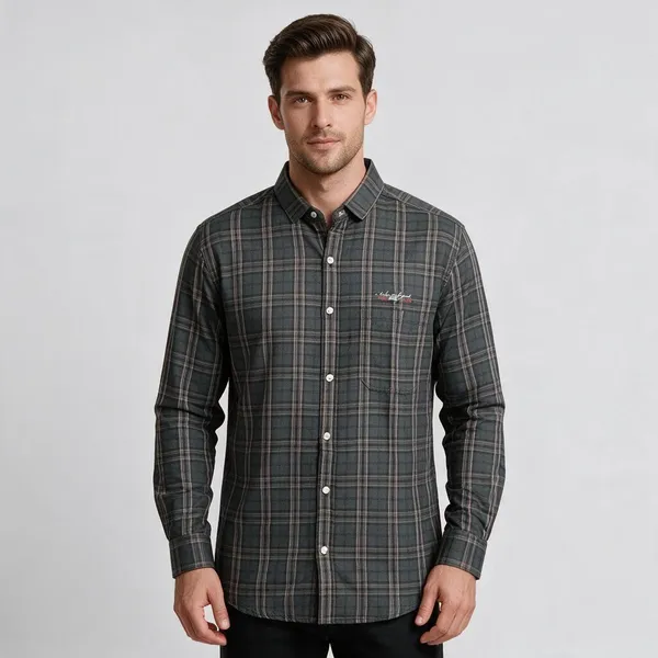 Grey_Woven_Checked_Shirt_for_Men
