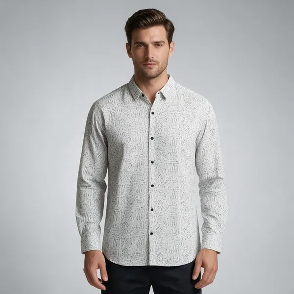 White_Printed_Regular_Fit_T-Shirt_For_Men