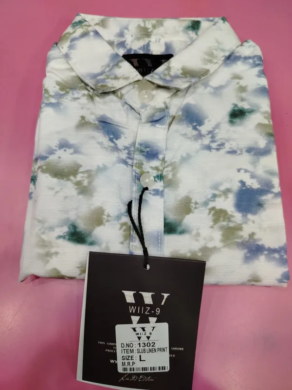 Light_Green_Printed_Casual_Shirt_for_Men