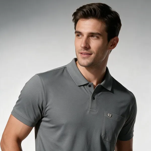 Grey_Polo_Collar_T-Shirt_for_Men