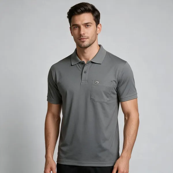 Grey_Polo_Collar_T-Shirt_for_Men