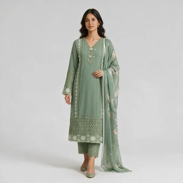 Green_Embroidered_Kurta_Set_for_Women