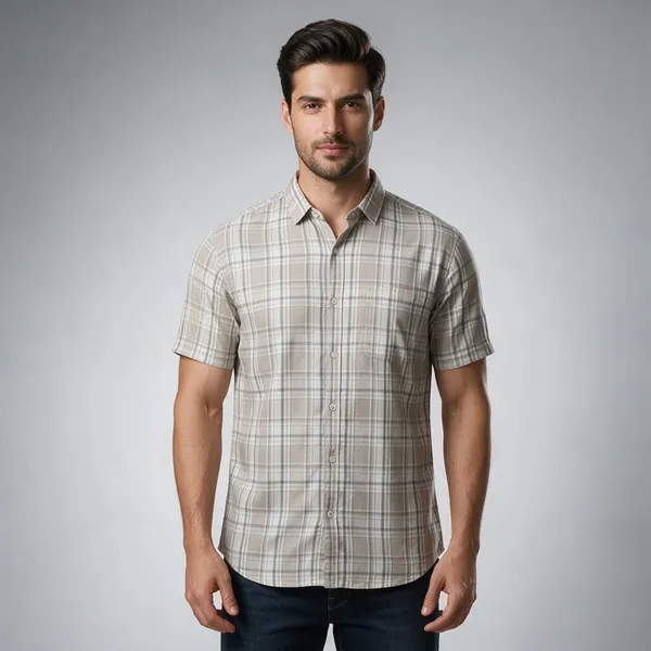 Grey_Checked_Casual_Shirt_for_Men