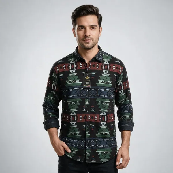 Multicolor_Geometric_Print_Casual_Shirt_for_Men