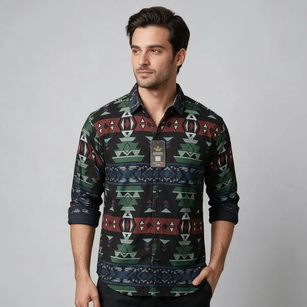 Multicolor_Geometric_Print_Casual_Shirt_for_Men