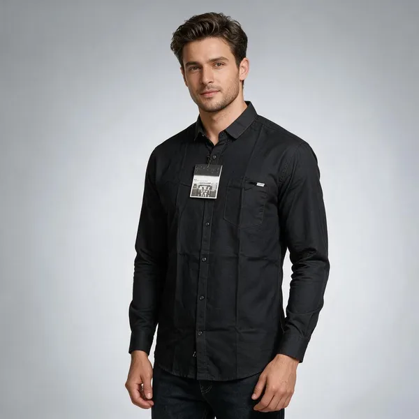 Charcoal_Button-Down_Shirt_for_Men