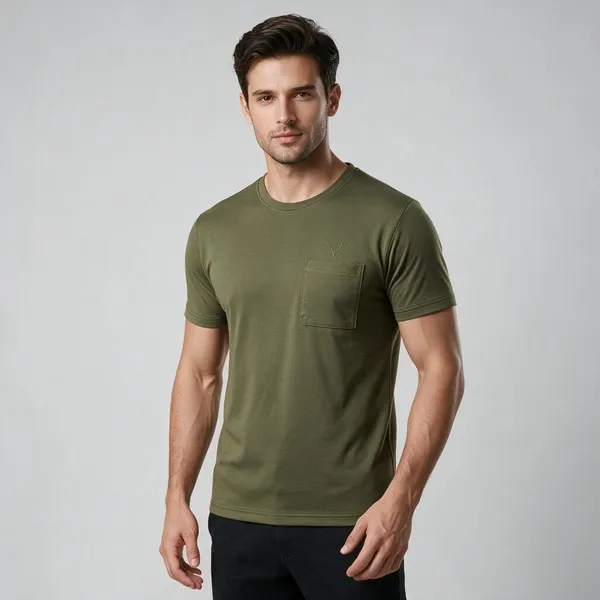 Olive_Green_Regular_Fit_Polo_T-Shirt_for_Men