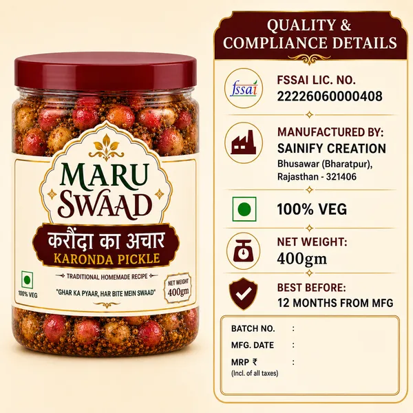 Maru_Swaad_Karonda_Pickle_400g