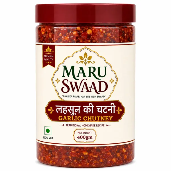 Maru_Swaad_Garlic_Chutney_Pickle_400_Grams