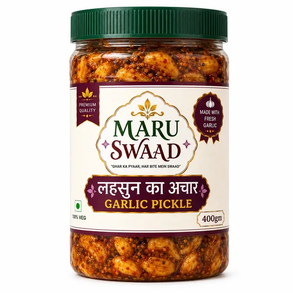 Maru_Swaad_Garlic_Pickle_400_Grams