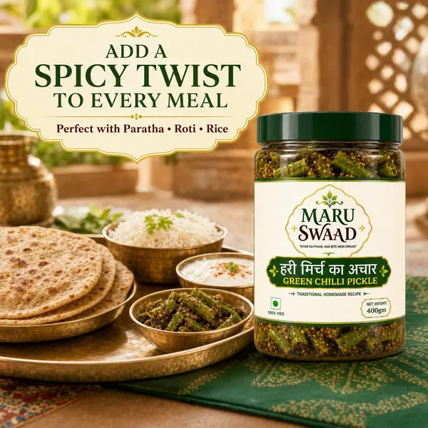 Maru_Swaad_Green_Chillies_Pickle_400_Grams