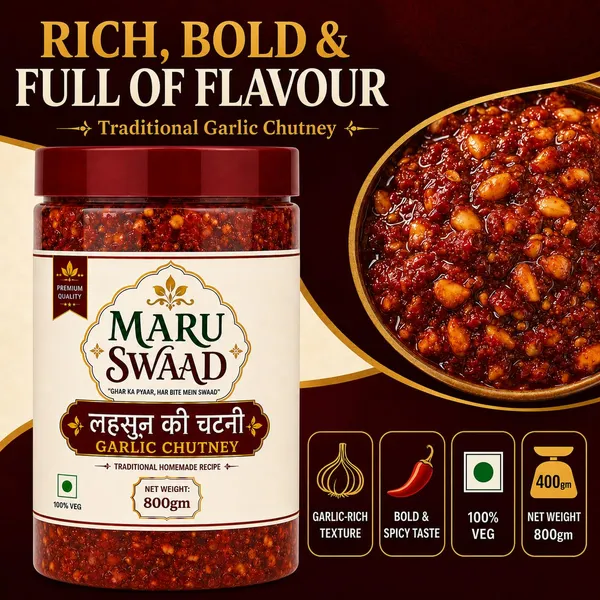 Maru_Swaad_Garlic_Chutney_Pickles_800_Grams