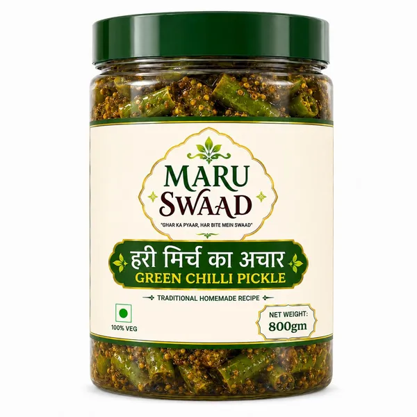 Maru_Swaad_Green_Chillies_Pickles_800_Grams