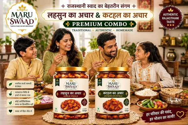 Maru_Swaad_Garlic_Kathal_Pickle_Combo_Pack_Of_2_400_Grams_Each
