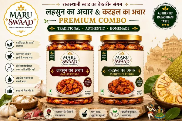 Maru_Swaad_Garlic_Kathal_Pickle_Combo_Pack_Of_2_400_Grams_Each