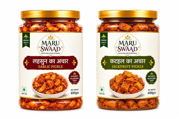 Maru_Swaad_Garlic_Kathal_Pickle_Combo_Pack_Of_2_400_Grams_Each