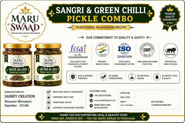 Maru_Swaad_Sangri_Green_Chillies_Pickle_Combo_Pack_Of_2_400_Grams_Each