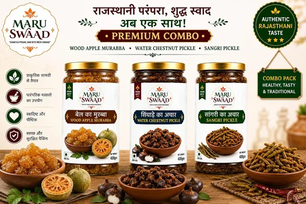 Maru_Swaad_Bail_Ka_Murabba_Sangri_Singade_Pickle_Combo_Pack_Of_3_400_Grams_Each
