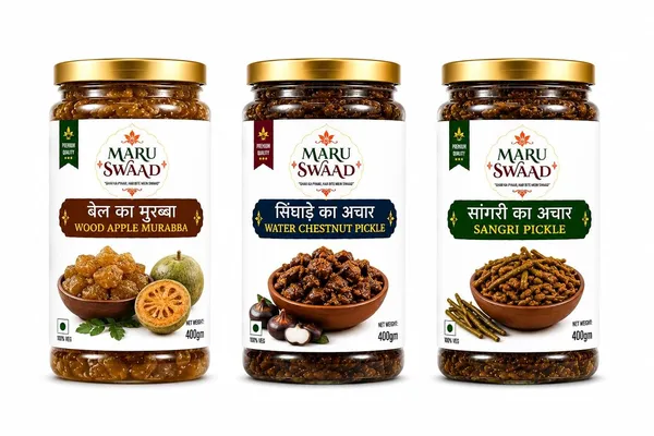Maru_Swaad_Bail_Ka_Murabba_Sangri_Singade_Pickle_Combo_Pack_Of_3_400_Grams_Each