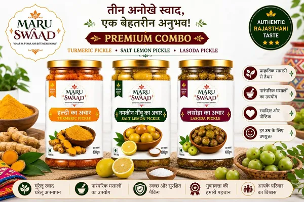 Maru_Swaad_Kathal_Salt_Lemon_Lasoda_Pickle_Combo_Pack_Of_3_400_Grams_Each