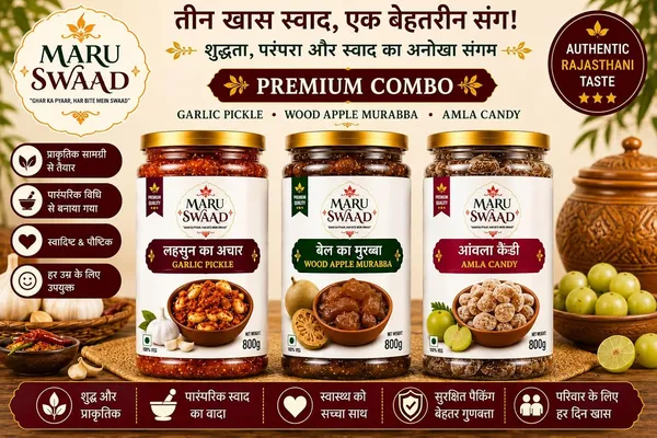 Maru_Swaad_Bail_Ka_Murabba_Garlic_Aamla_Candy_Pickle_Combo_Pack_Of_3_800_Grams_Each