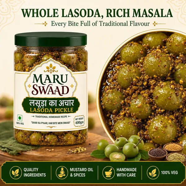 Maru_Swaad_Lasoda_Pickle_With_Mustard_Oil
