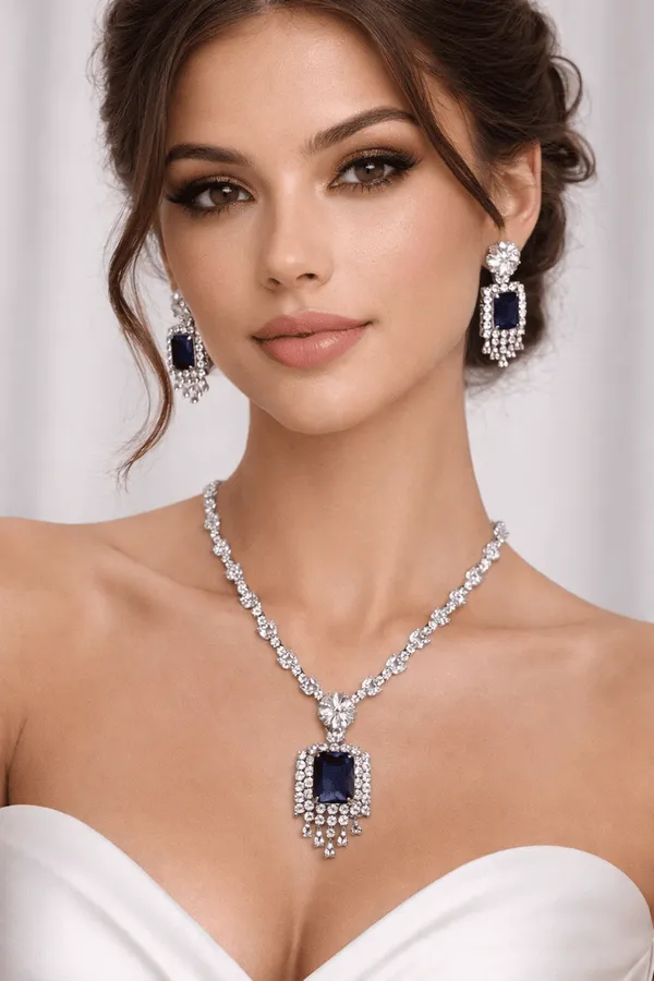 Blue_Stone_Necklace_And_Earring_Set_for_Women