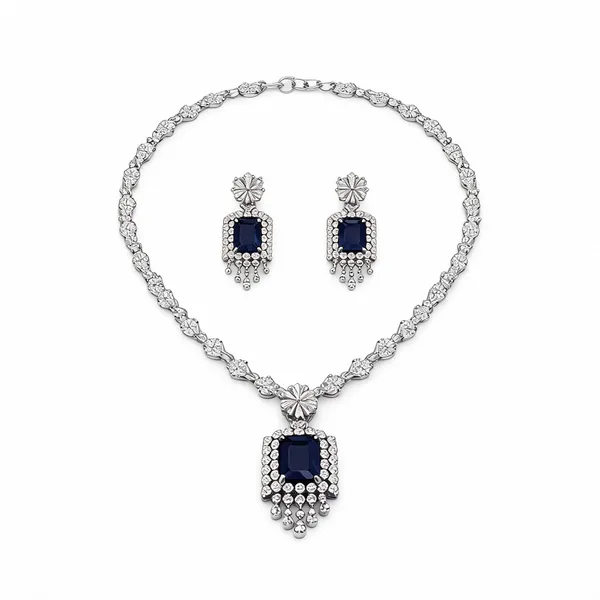 Blue_Silver_Stainless_Steel_Stone_Necklace_And_Earring_Set_For_Women