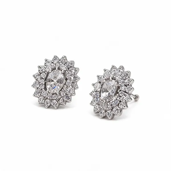 Silver_Stainless_Steel_Crystal_Cluster_Floral_Stud_Earrings_For_Women