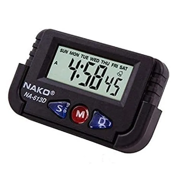 ZYVRA_Black_Faux_Leather_Digital_Watch_For_Unisex