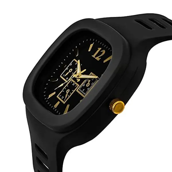 ZYVRA_Black_Faux_Leather_Analog_Watch_For_Unisex