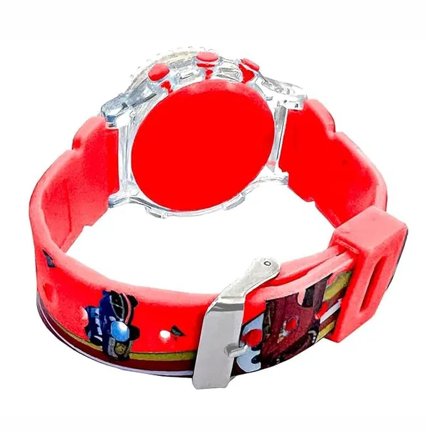 ZYVRA_Red_Faux_Leather_Digital_Watch_For_Unisex