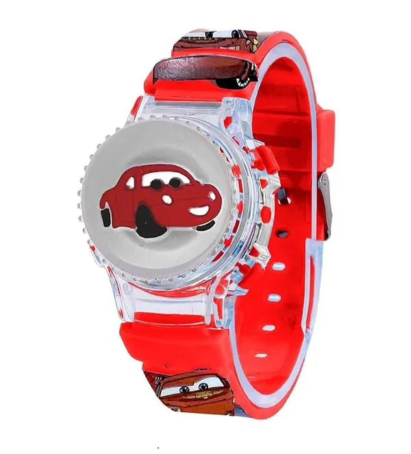 ZYVRA_Red_Faux_Leather_Digital_Watch_For_Unisex