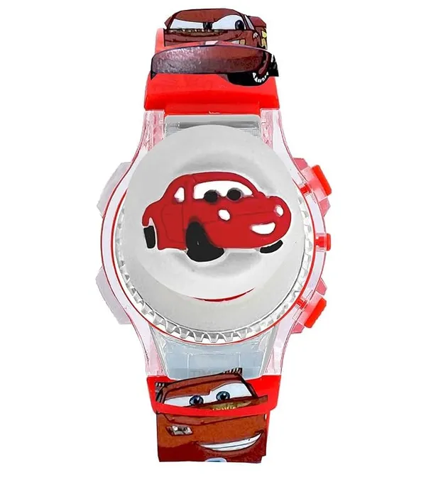 ZYVRA_Red_Faux_Leather_Digital_Watch_For_Unisex
