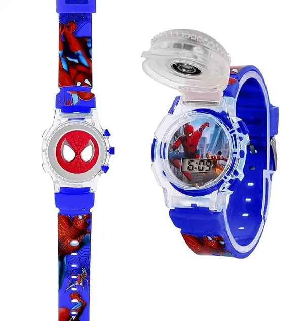 ZYVRA_Navy_Faux_Leather_Digital_Watch_For_Unisex