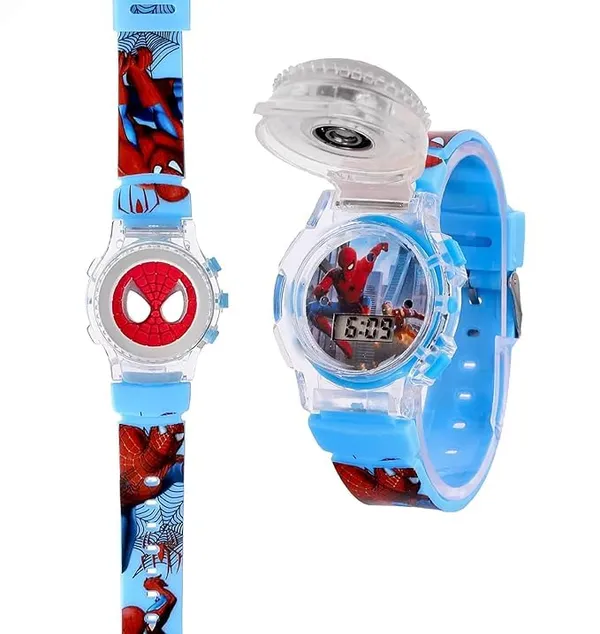 ZYVRA_Skyblue_Faux_Leather_Digital_Watch_For_Unisex