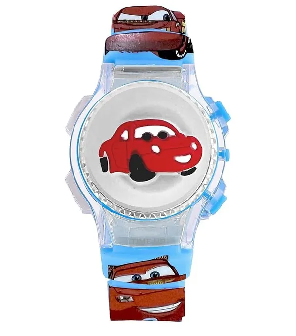 ZYVRA_Skyblue_Faux_Leather_Digital_Watch_For_Unisex