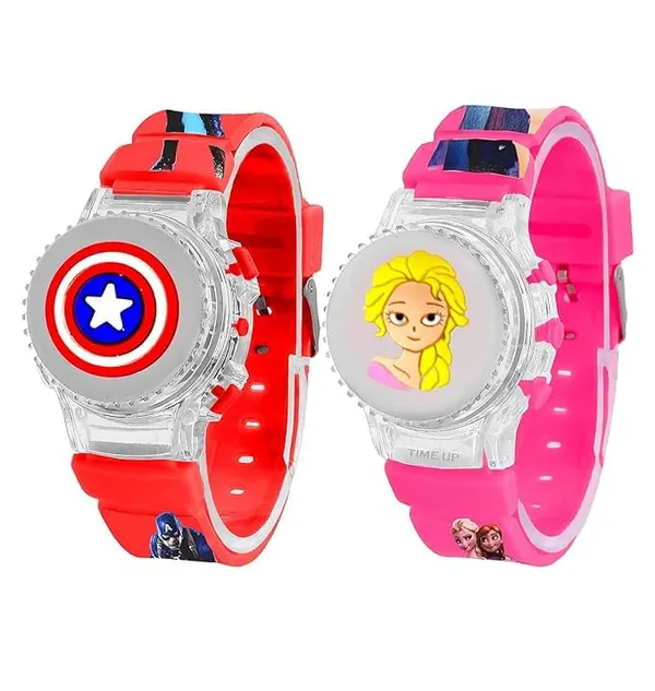 ZYVRA_Red-Pink_Faux_Leather_Analog_Watch_For_Unisex