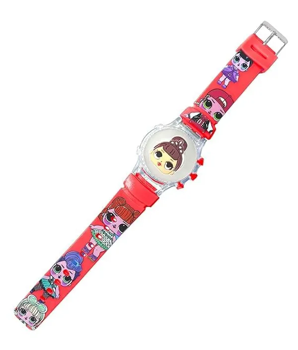 ZYVRA_Navyblue_&_Red_Faux_Leather_Digital_Watch_For_Unisex
