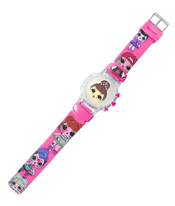 ZYVRA_Navyblue_&_Pink_Faux_Leather_Digital_Watch_For_Unisex