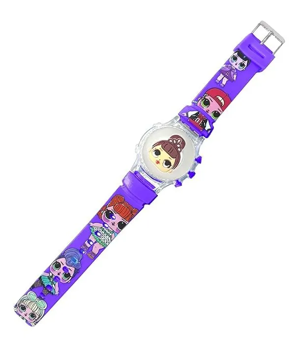 ZYVRA_Navyblue_&_Purple_Faux_Leather_Digital_Watch_For_Unisex