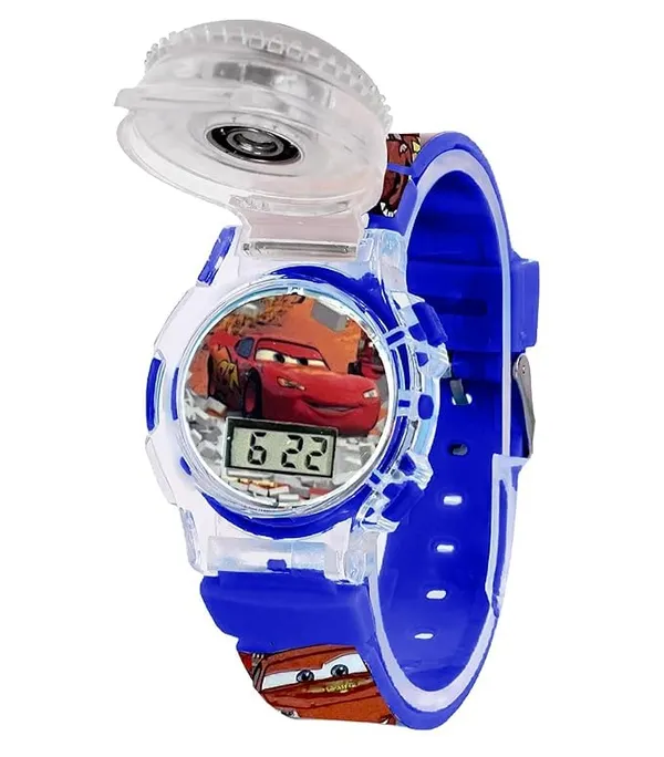 ZYVRA_Navyblue_&_Purple_Faux_Leather_Digital_Watch_For_Unisex
