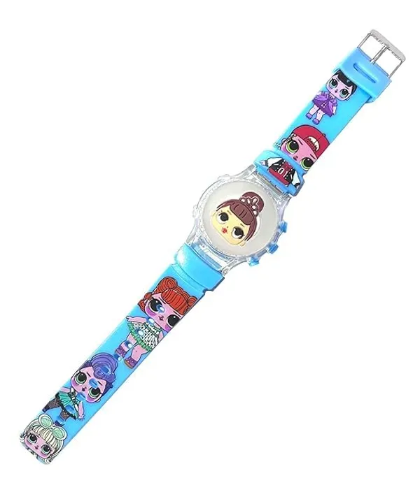 ZYVRA_Red_&_Blue_Faux_Leather_Digital_Watch_For_Unisex