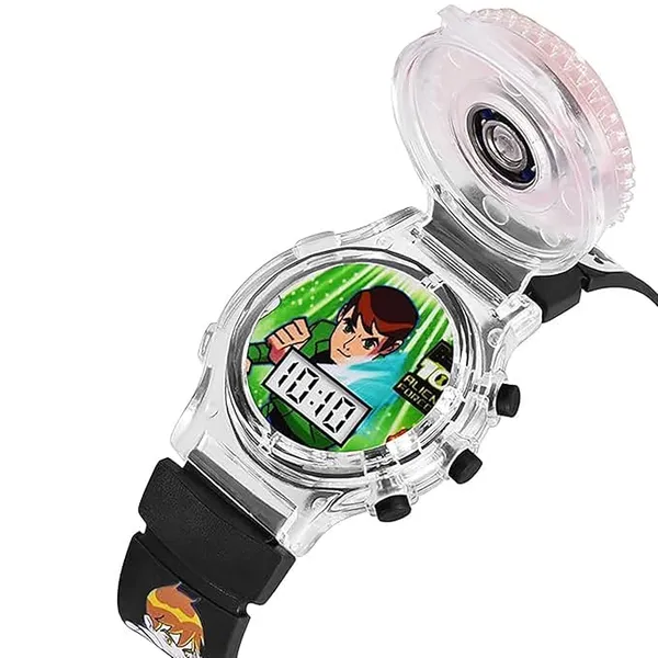 ZYVRA_Black-Purple_Faux_Leather_Digital_Watch_For_Unisex
