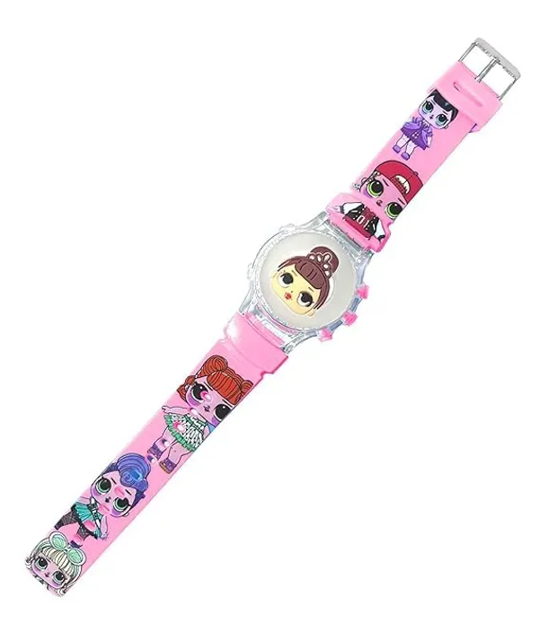 ZYVRA_Navyblue-Pink_Faux_Leather_Digital_Watch_For_Unisex