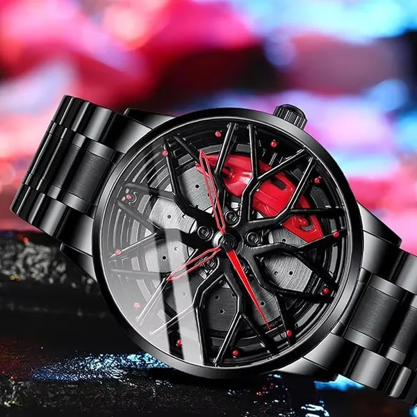 ZYVRA_Black_Stainless_Steel_Analog_Watch_For_Unisex