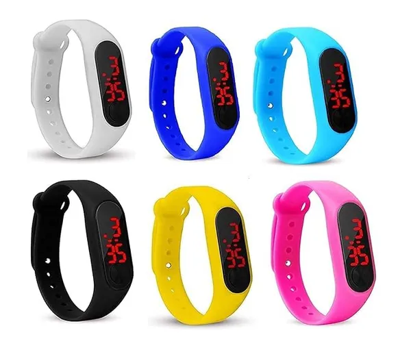 ZYVRA_Multicolor_Faux_Leather_Digital_Watch_For_Unisex