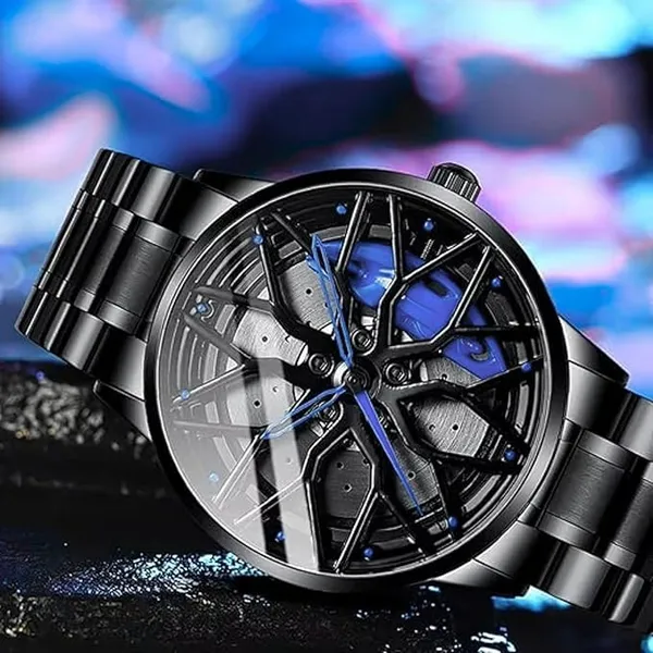 ZYVRA_Black_Stainless_Steel_Analog_Watch_For_Unisex