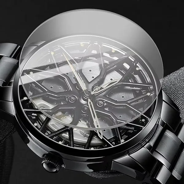 ZYVRA_Black_Stainless_Steel_Analog_Watch_For_Unisex