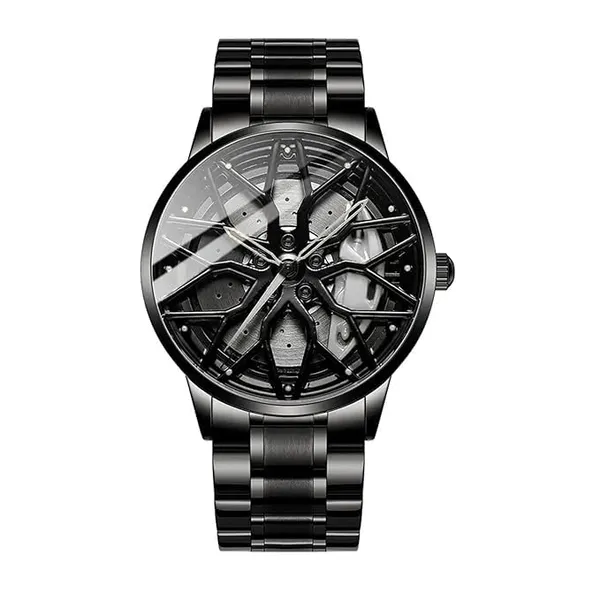 ZYVRA_Black_Stainless_Steel_Analog_Watch_For_Unisex